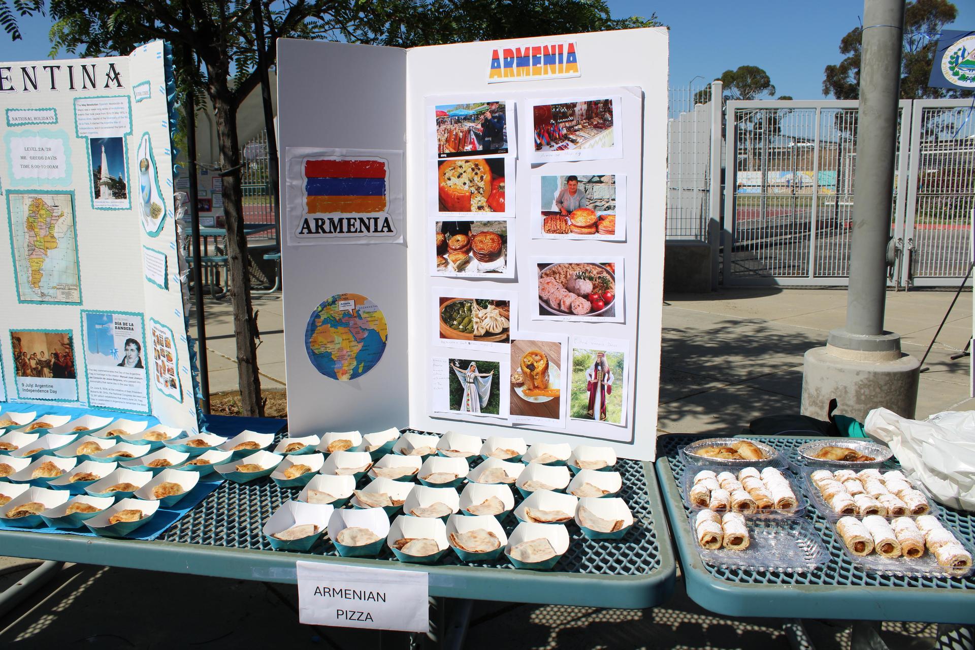 Informational poster board.