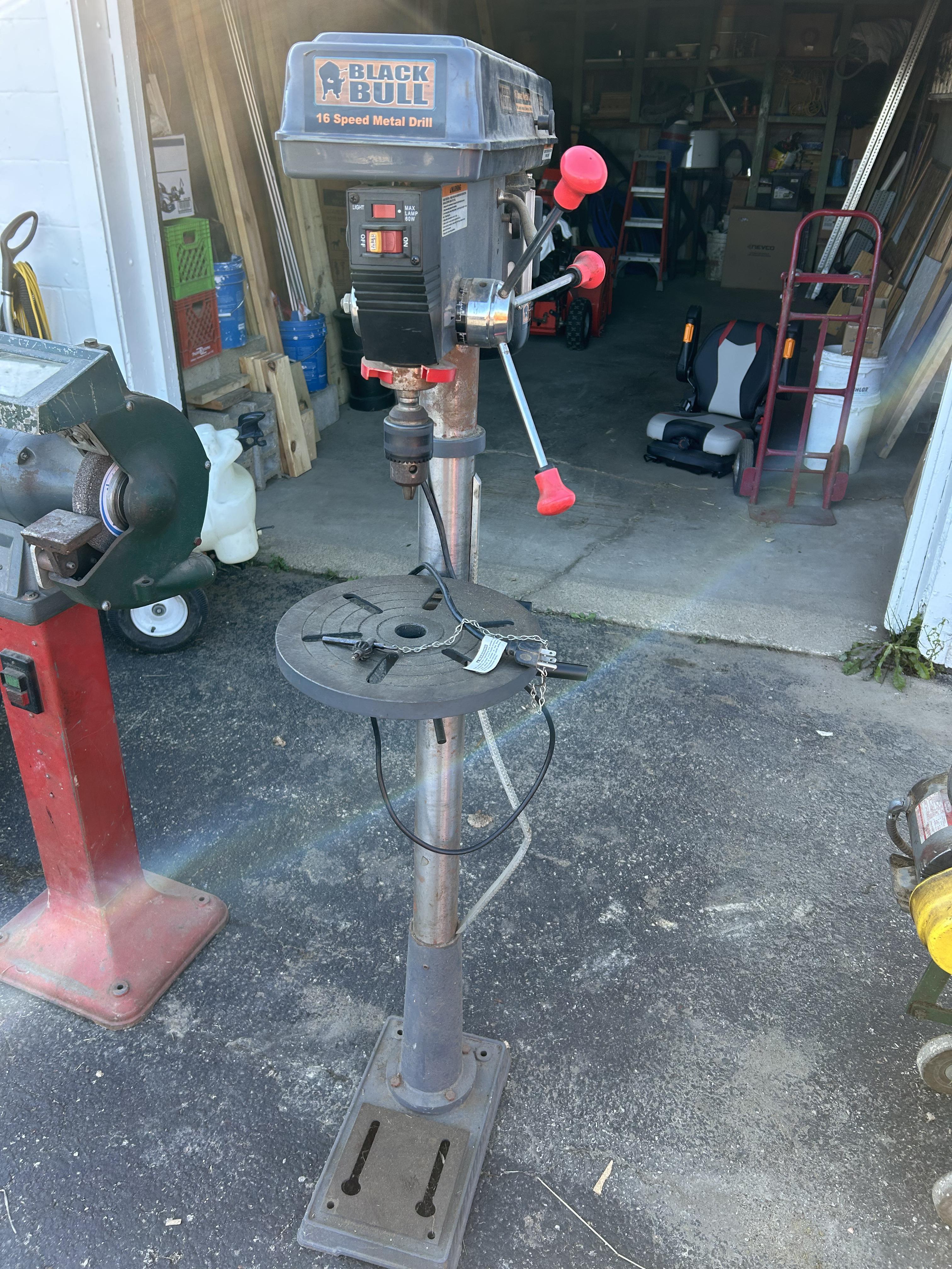 Black Bull Floor Stand Drill Press ($50 minimum bid)