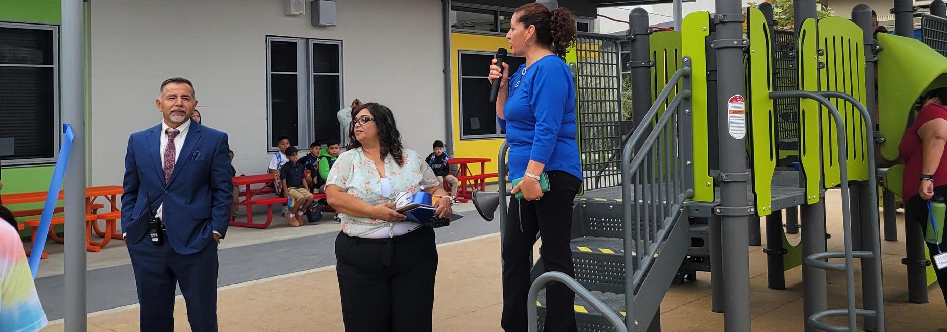 Opening of new portion of school.