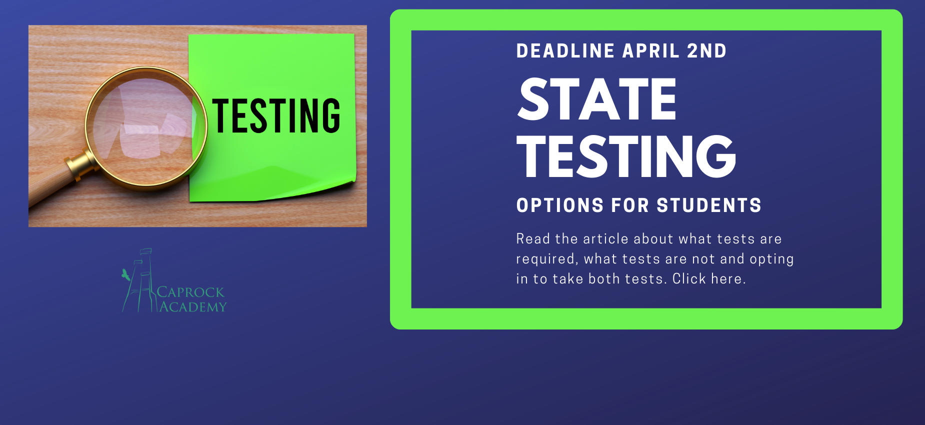 State Testing Requirements