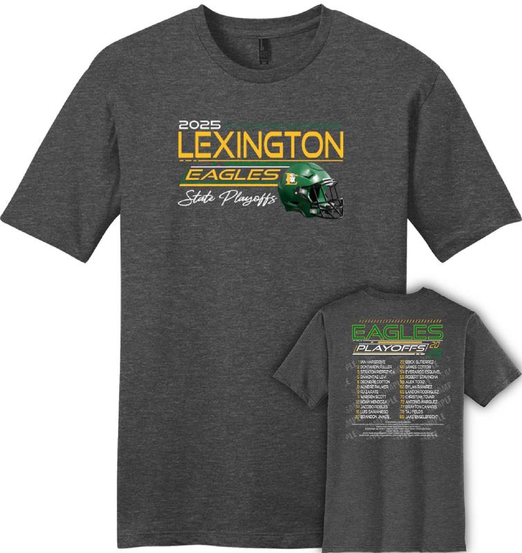 Lexington Eagle Football Grey Playoff T-Shirt