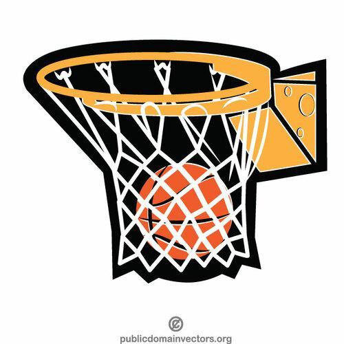 basketball in hoop