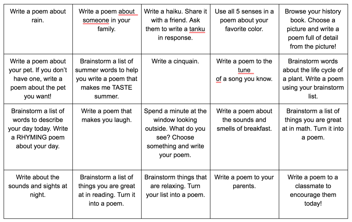 Poetry Month