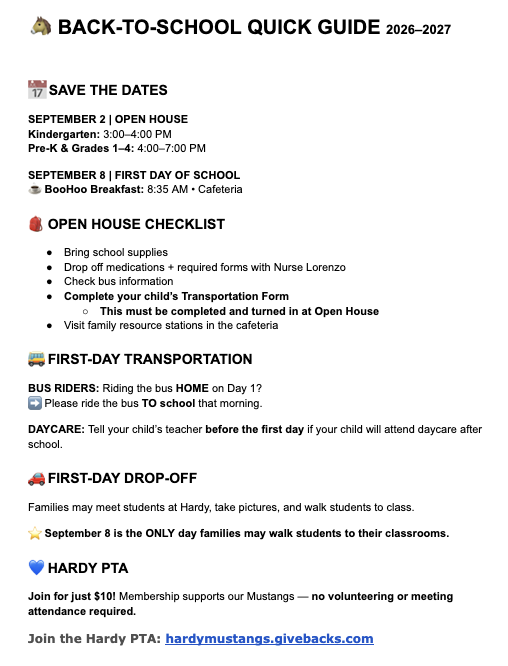 🐴 BACK-TO-SCHOOL QUICK GUIDE 2026–2027 Featured Photo
