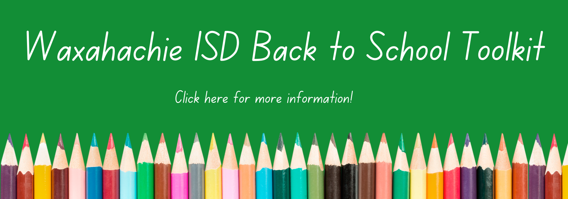 graphic with colored pencils reads back to school toolkit