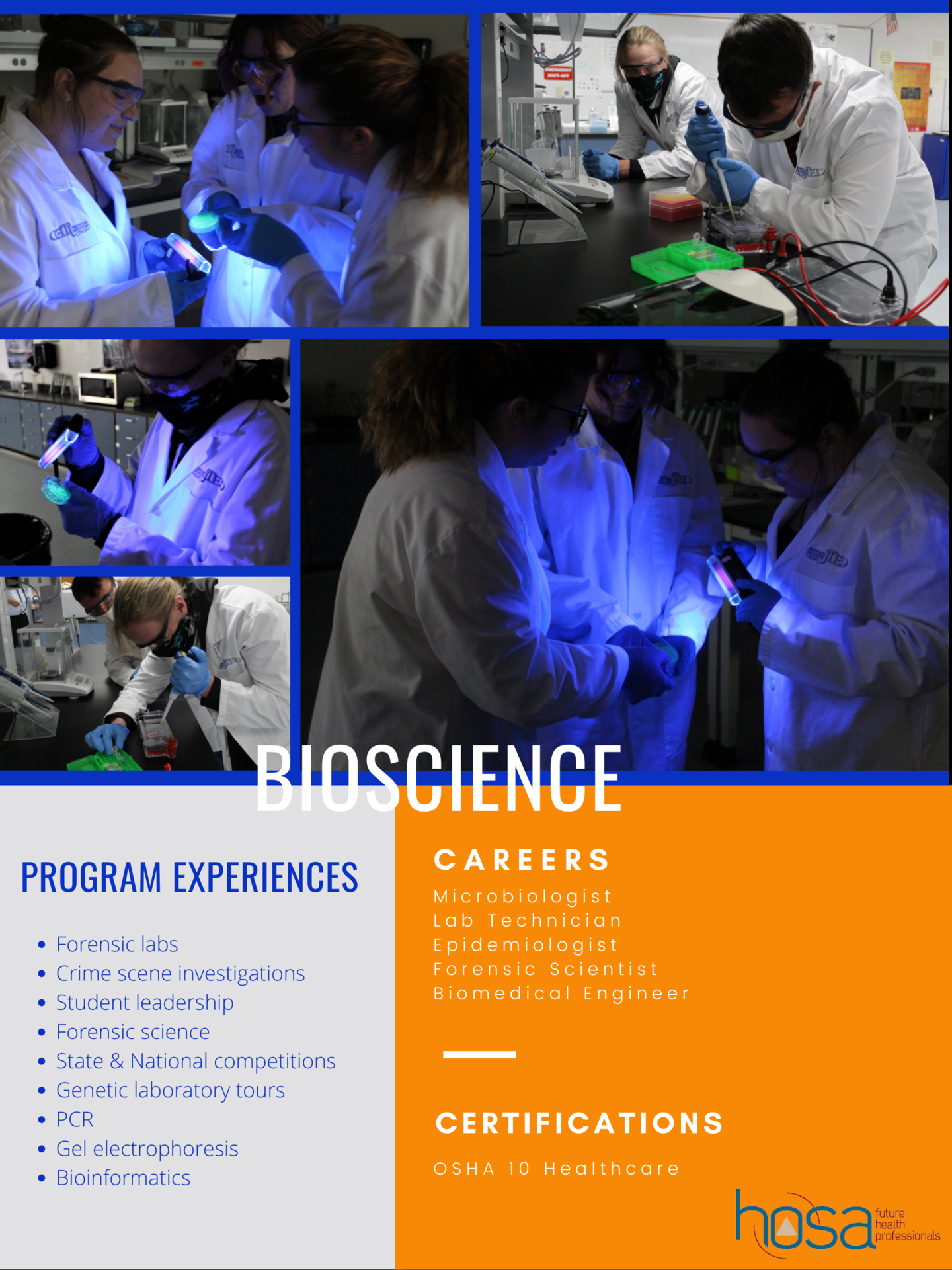 bioscience informational flyer