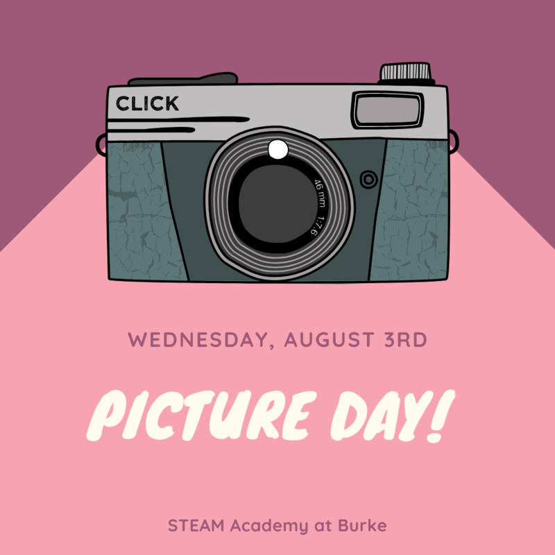 Picture Day is Wednesday, September 3rd—students will take photos during their PE classes.