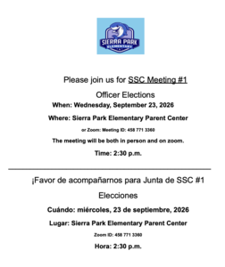 Flyer for SSC Meeting