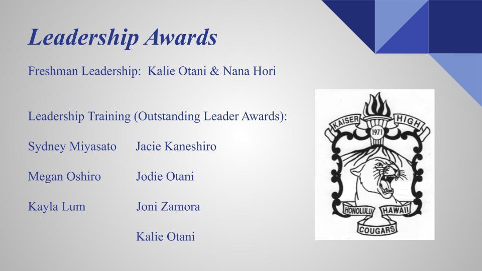 Leadership Awards