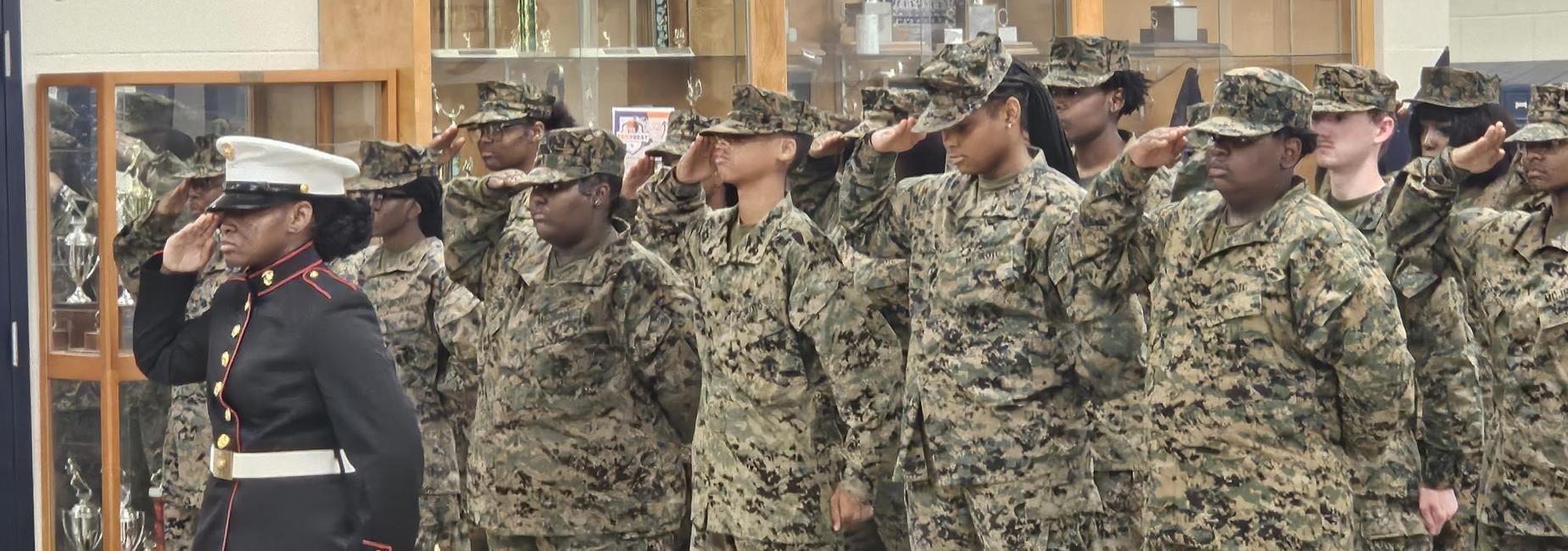 Our JROTC celebrates the Marines' 250th Birthday