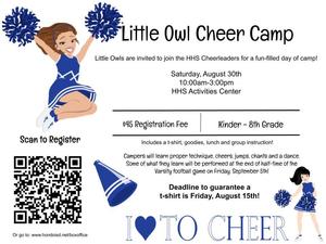 Little Owl Cheer Camp