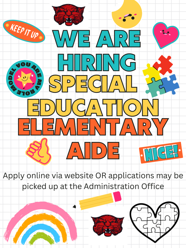 ELEMENTARY SPECIAL EDUCATION AIDE NEEDED Featured Photo