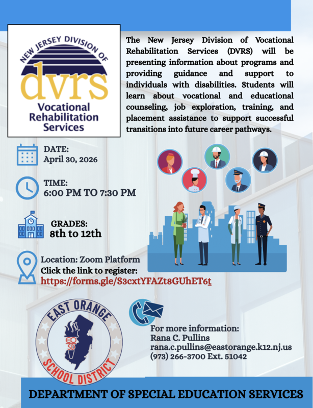 Vocational Rehabilitation Services Event April 30th by Zoom