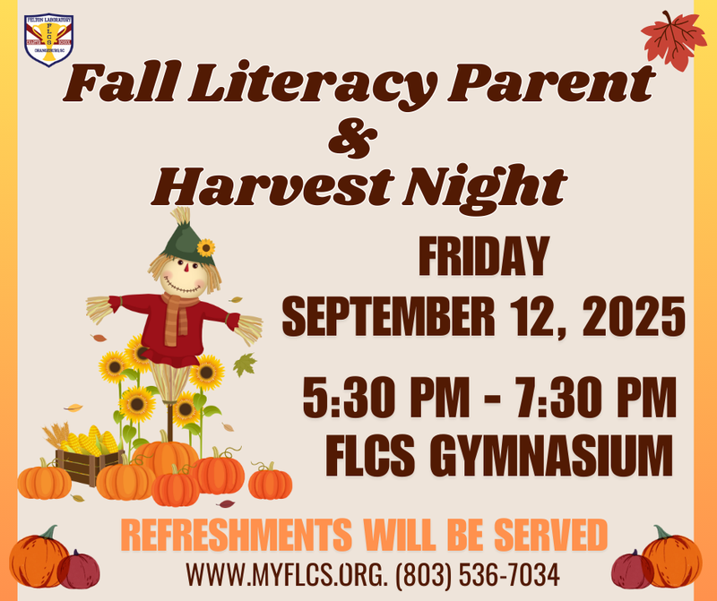Fall Literacy Parent &  Harvest Night