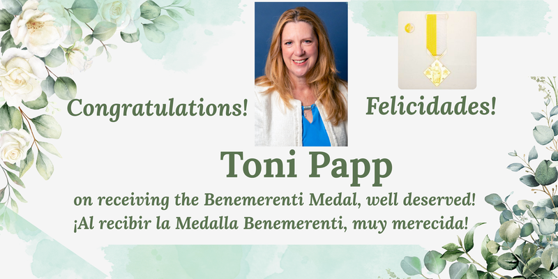 Congratulations to Toni Papp! Featured Photo
