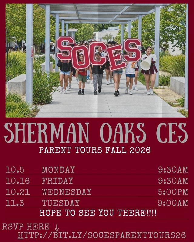 SOCES Parent Tour Flyer