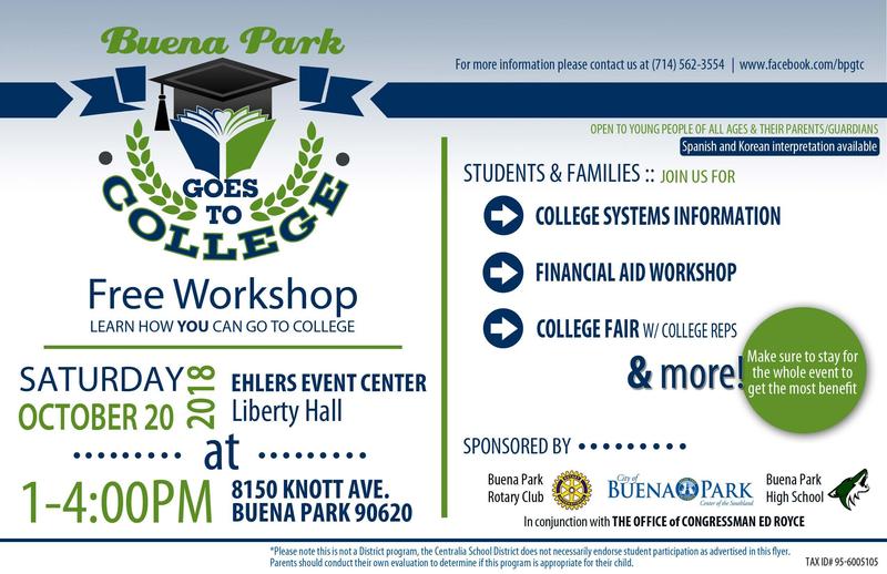 Buena Park goes to college
