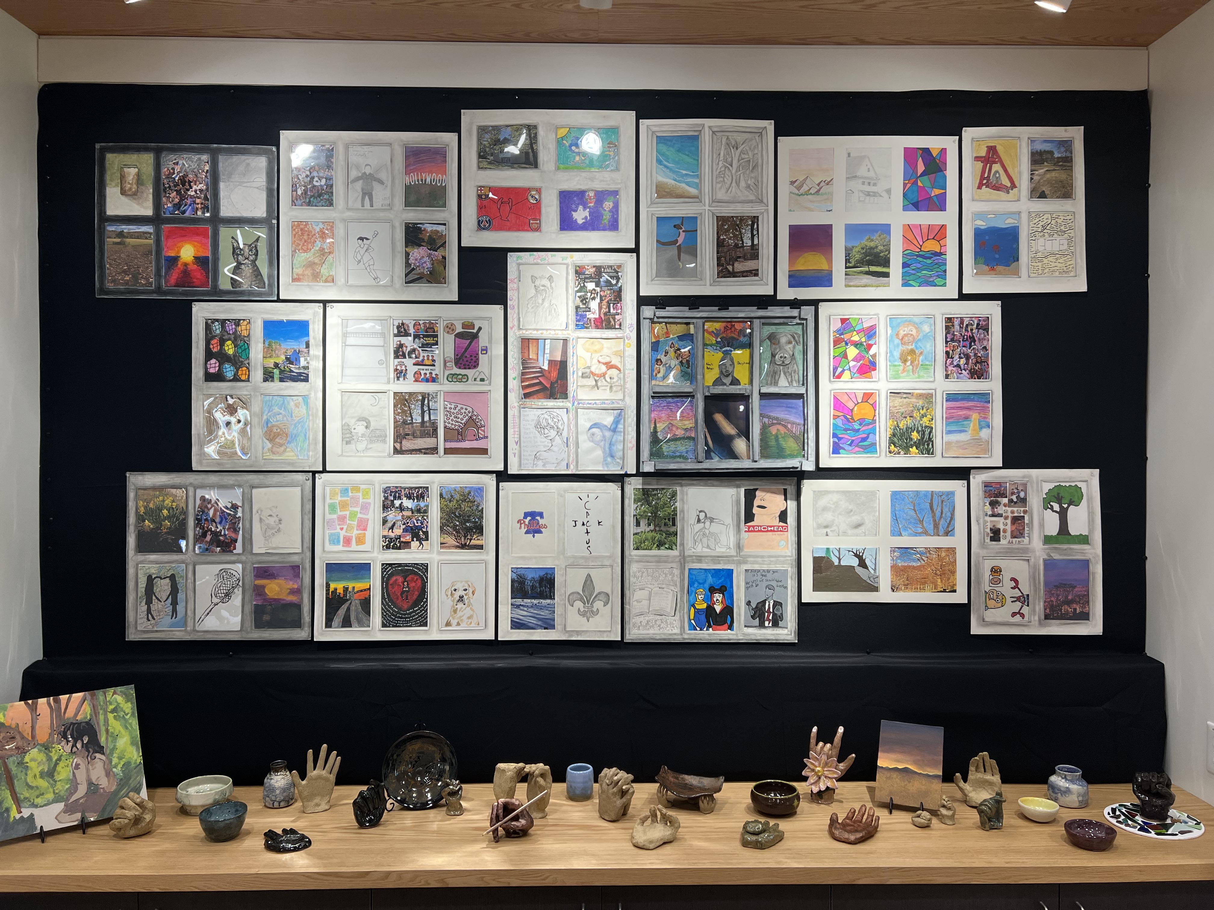 Eighth grade artwork - Art Show