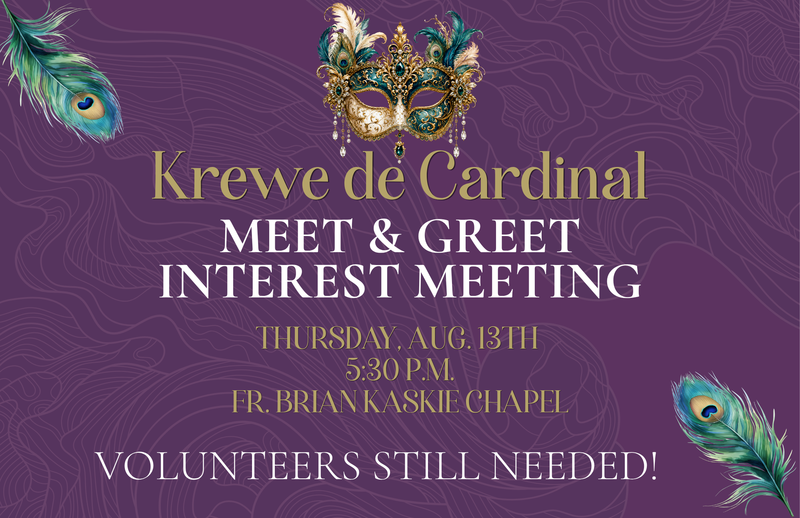 Krewe de Cardinal Interest Meeting - August 13 Featured Photo