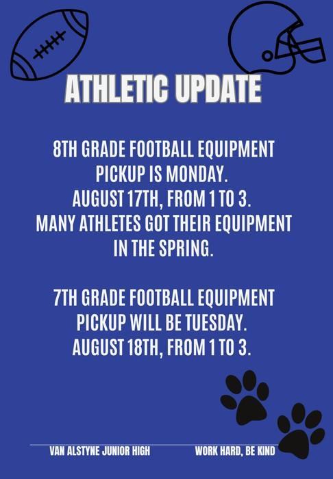 VAJH Football Equipment Pickup | 2026-27 Thumbnail Image