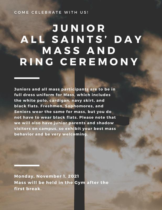 Mass on November 1st @ 9:50 A.M. Featured Photo