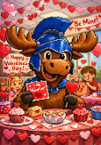 Moose with Valentines
