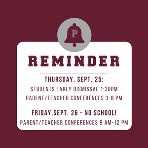 Reminder P-T Conferences