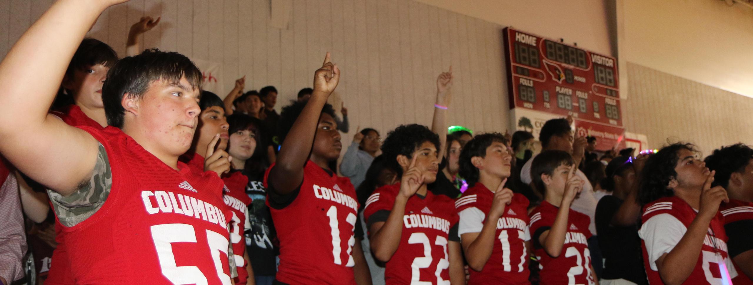 8th grade boys singing school song