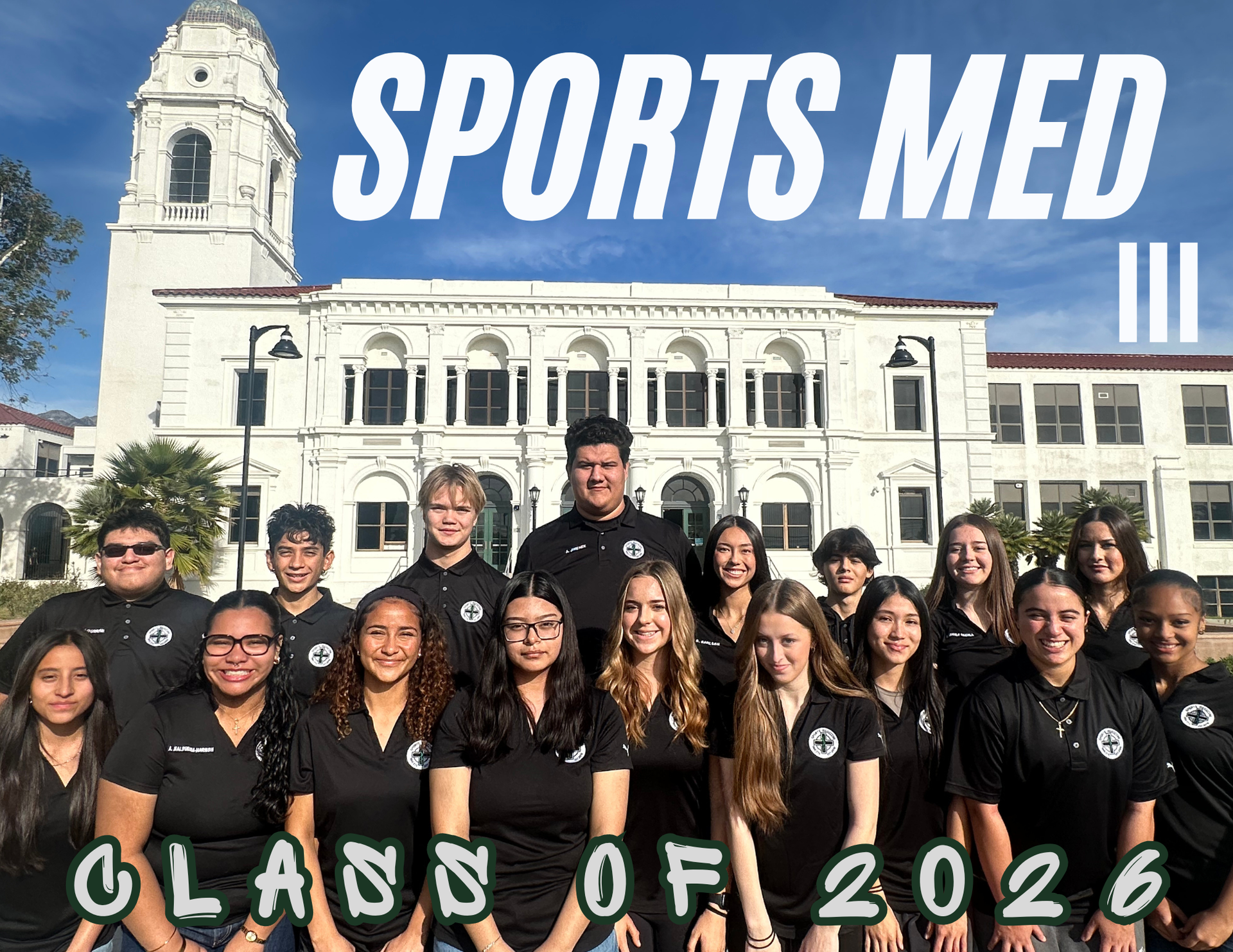 Monrovia High School Group Picture Sports Medicine 3 Class of 2026