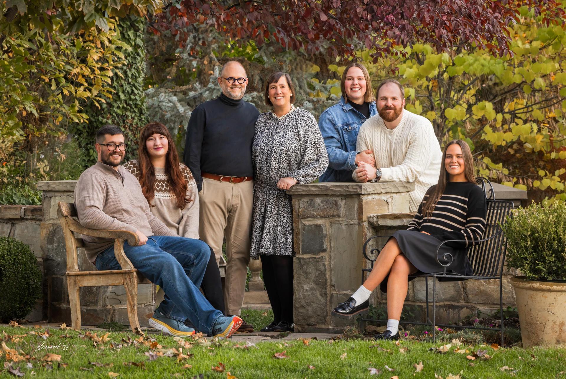 Melissa pictured with her family