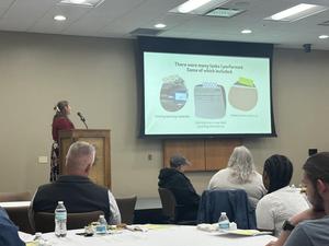 Kyleigh presenting her powerpoint