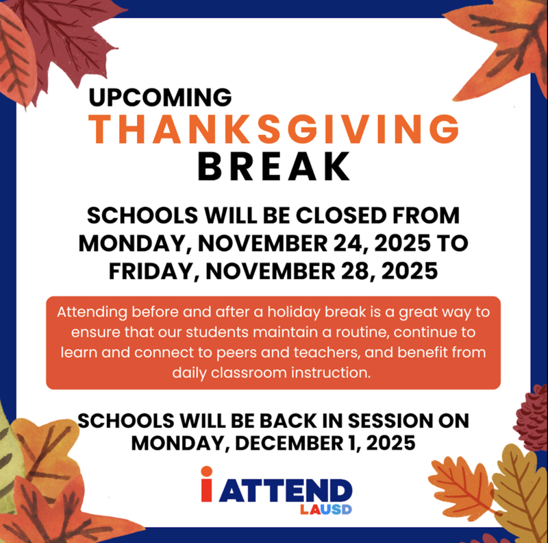 Vacaciones de Acción de Gracias