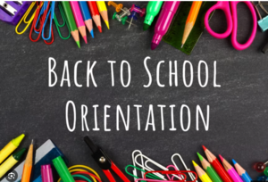Back to School Orientation