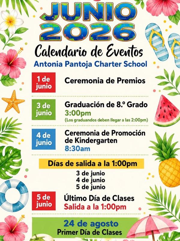 June Calendar Spanish