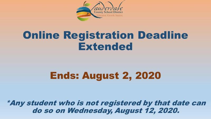 LCSD Online Registration Deadline Extended Graphic