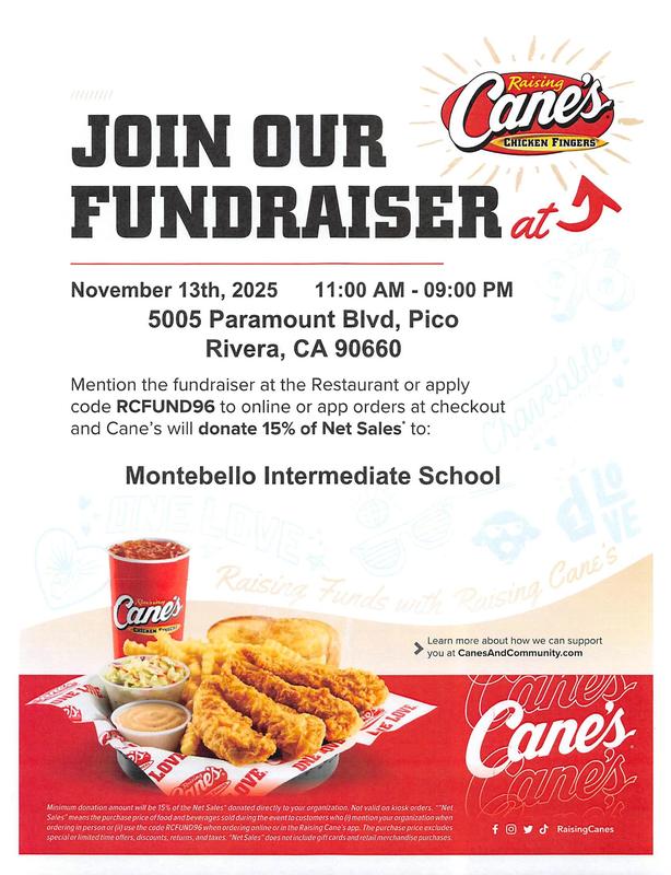 Cane's fundraiser