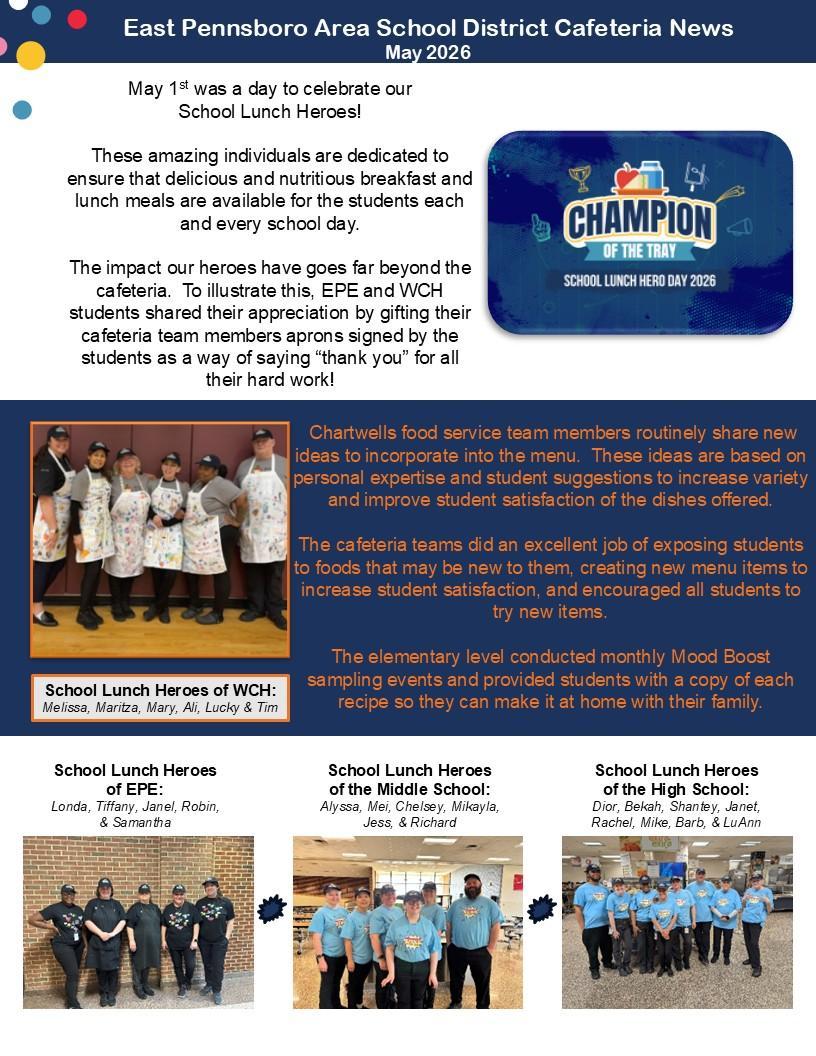 Chartwells Monthly Newsletter