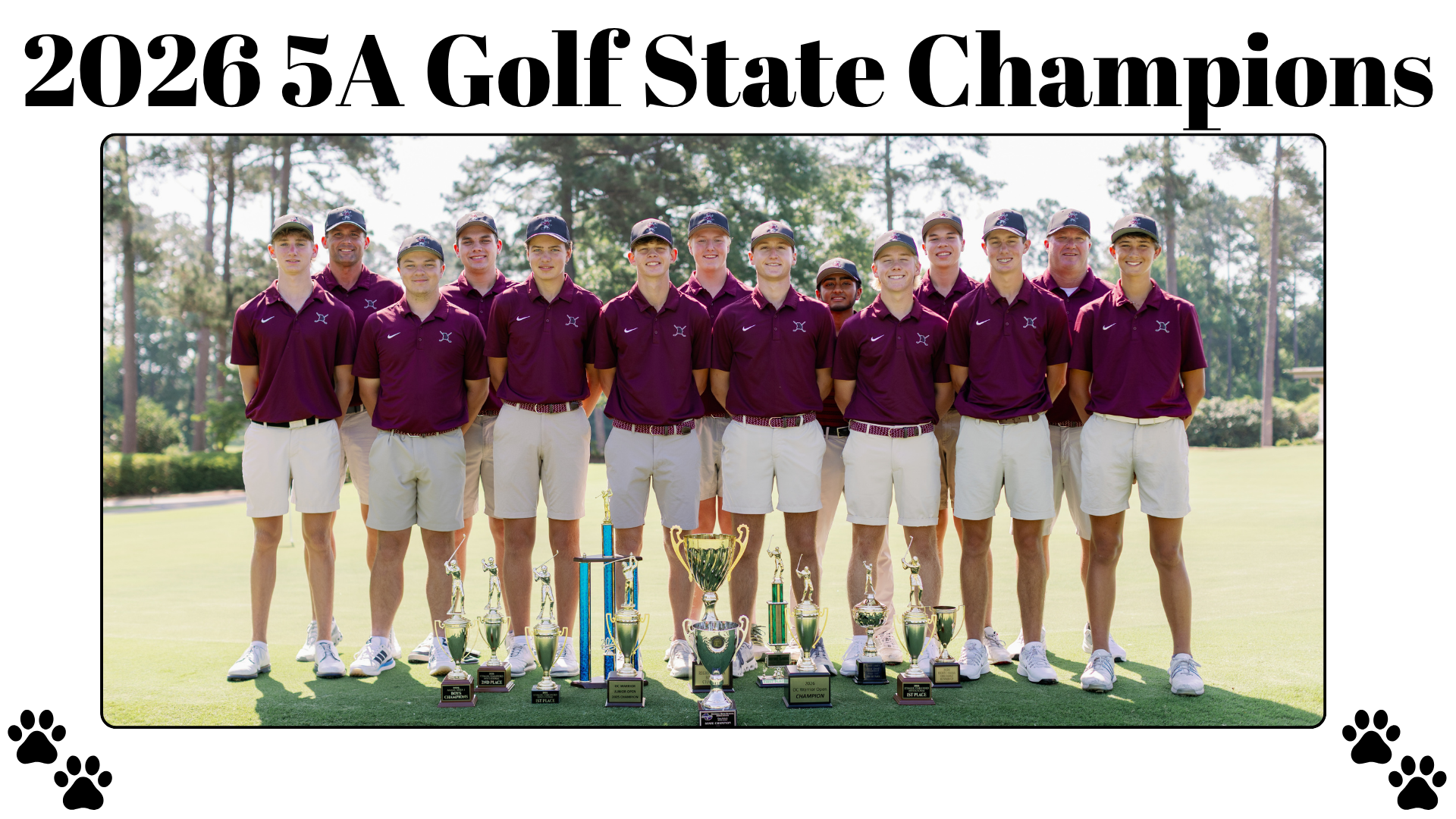 2026 5A Golf State Champions