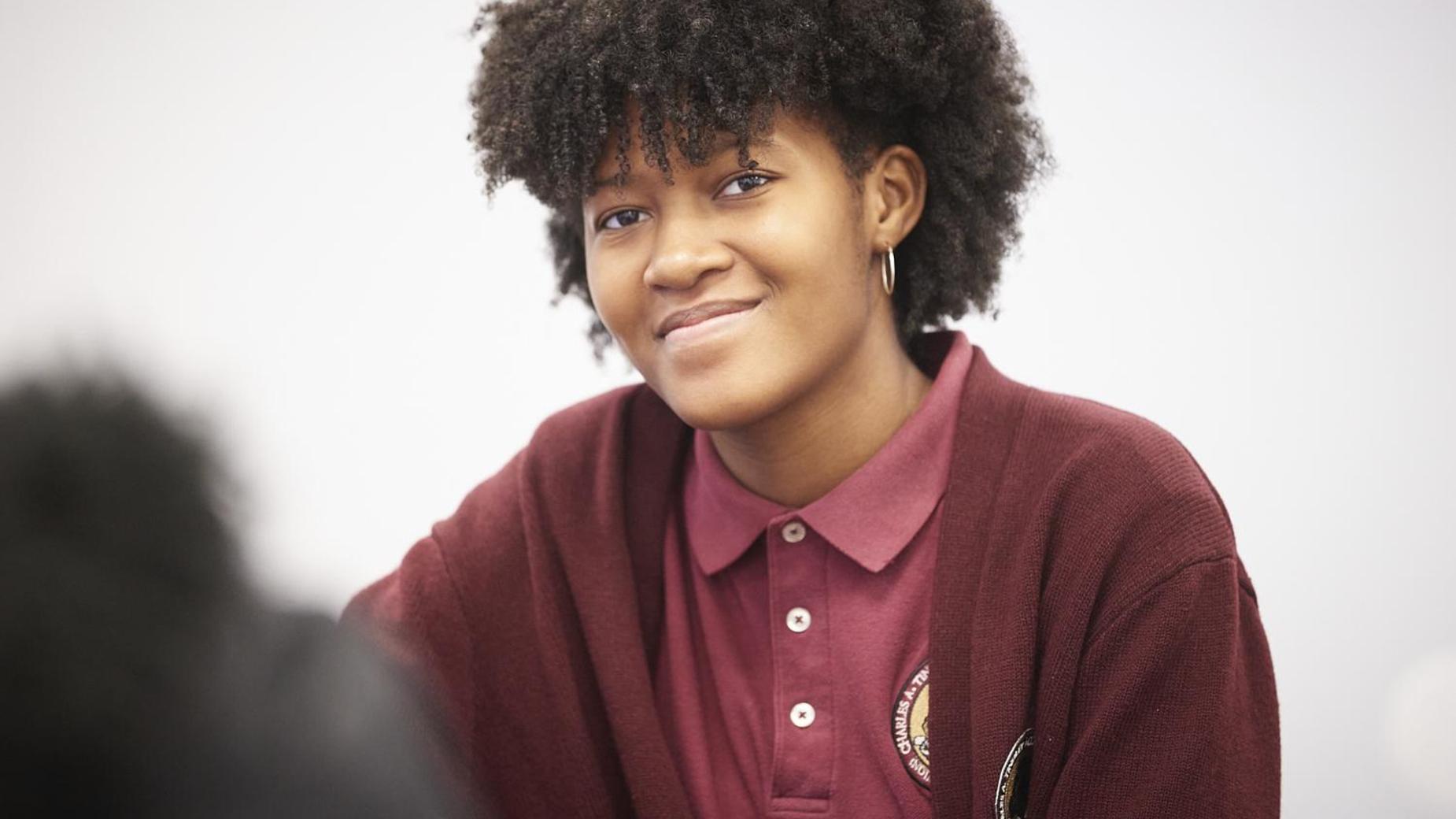 smiling student