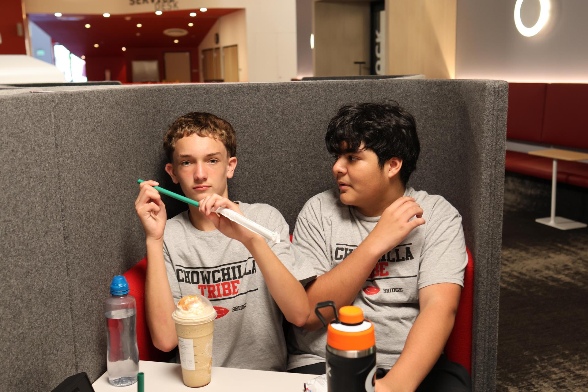 freshmen and staff participating in the summer bridge program