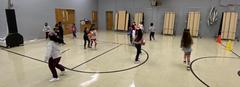 Students in PE class.