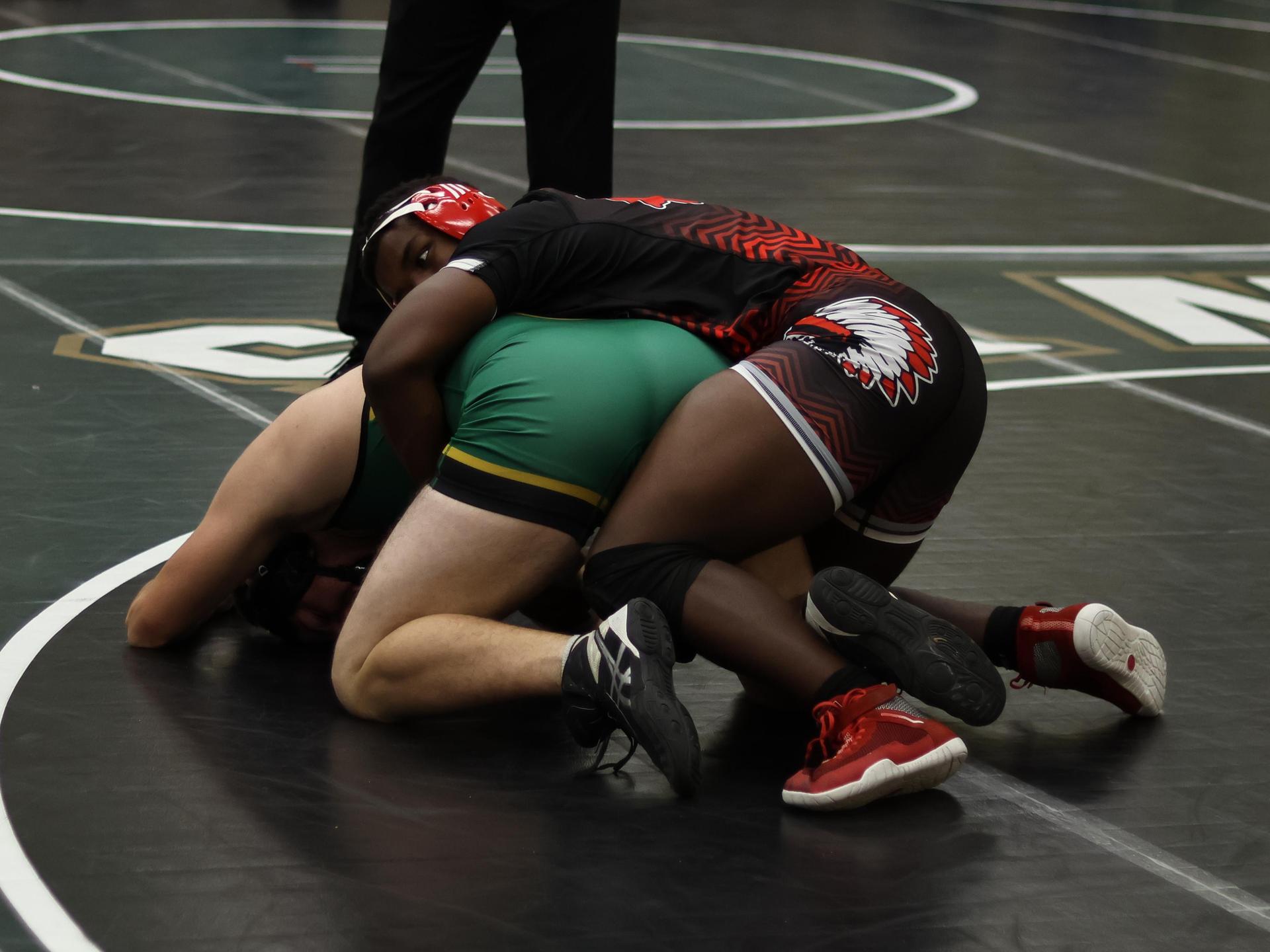 boys wrestling at liberty duals