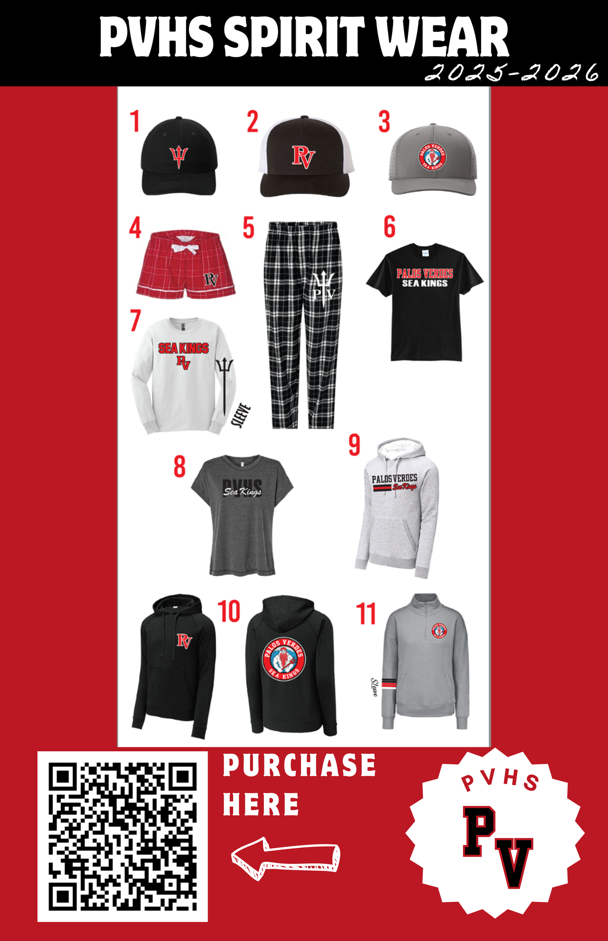 PVHS PTSA 2025-2026 Spirit Wear for sale