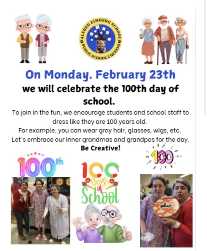 100 day of school flyer