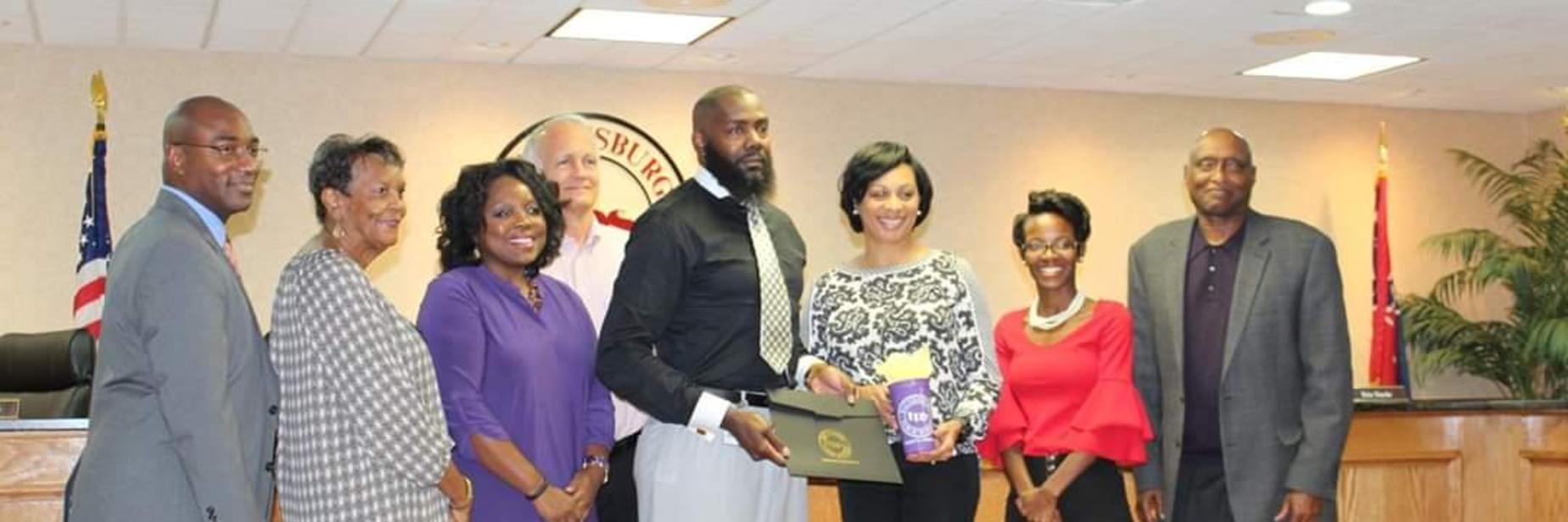 School Board Recognizes Elisha Barnes-Booth