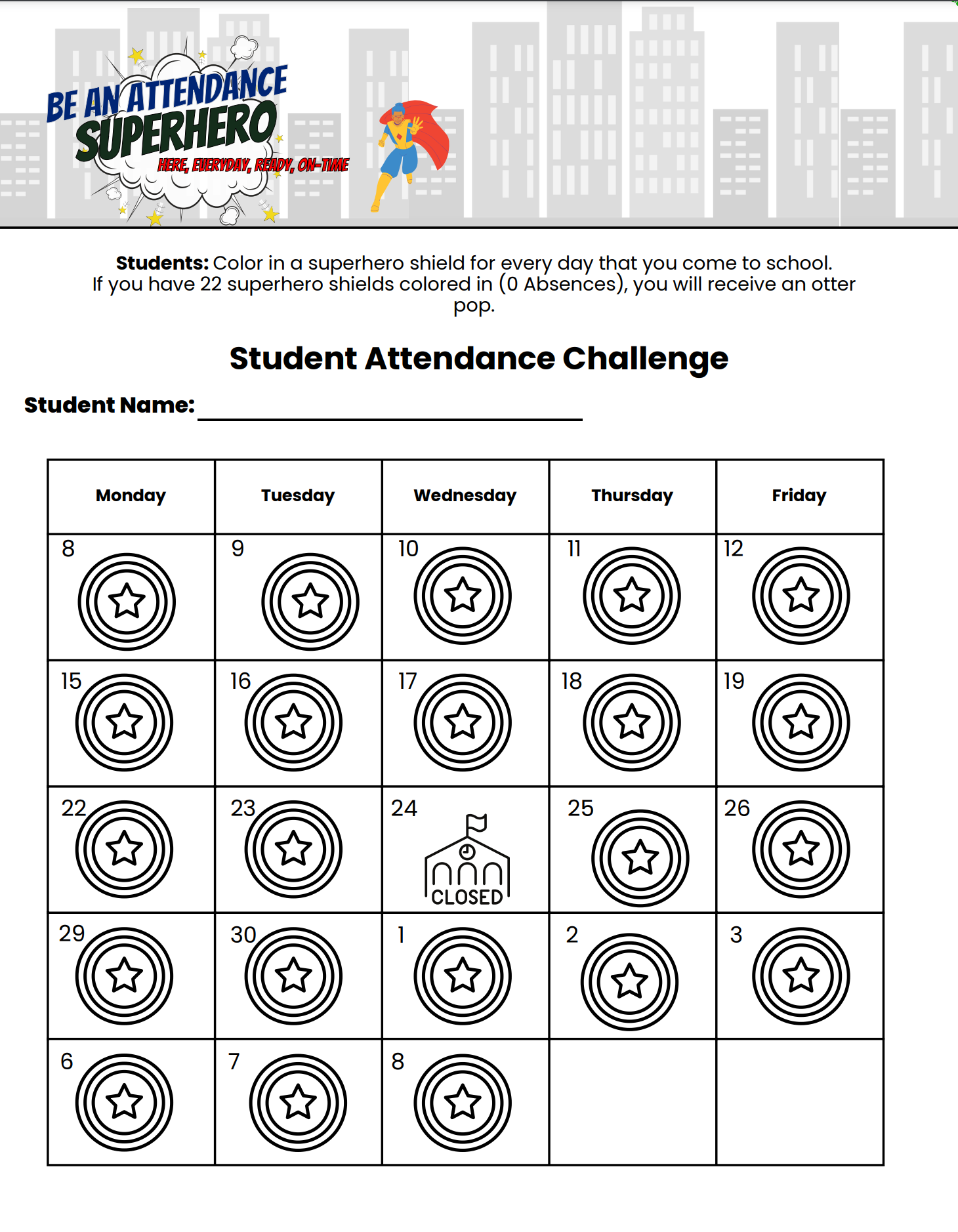 April Attendance Challenge Parmelee Avenue Elementary and Dual