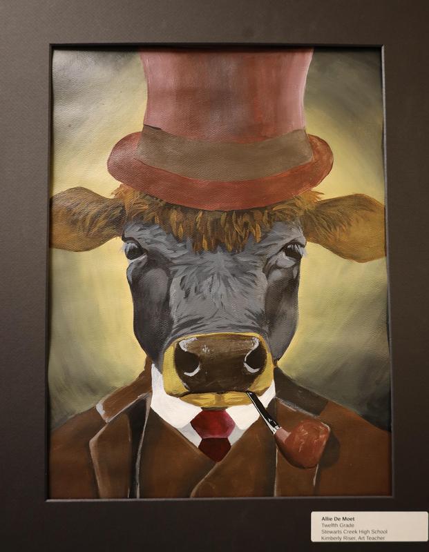 Student artwork on display