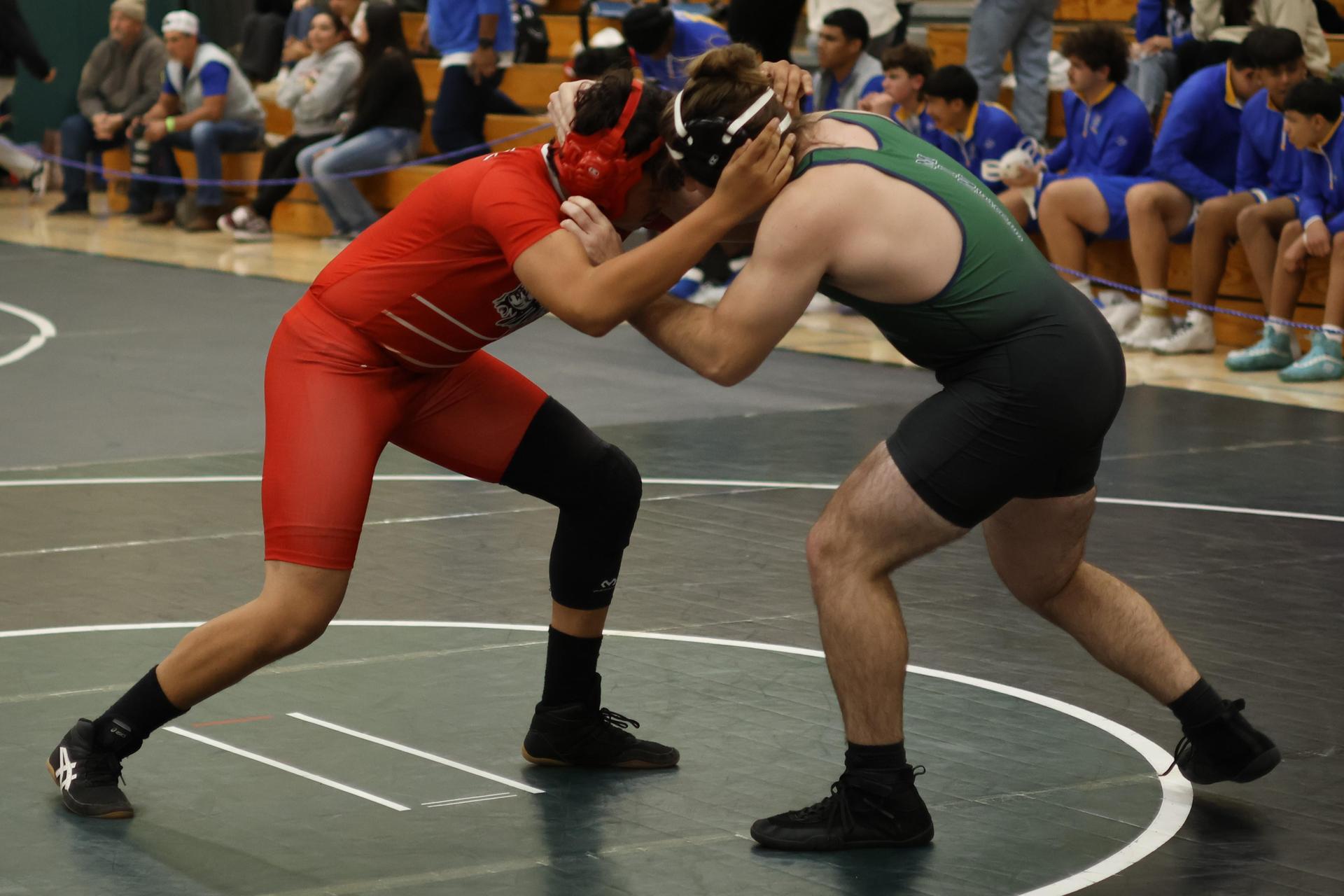 Boys wrestling in the Liberty Duals event 163