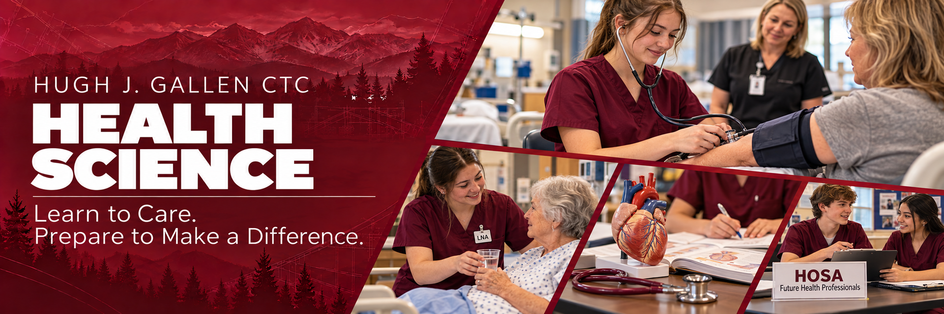 Banner picture for the Health Science program.