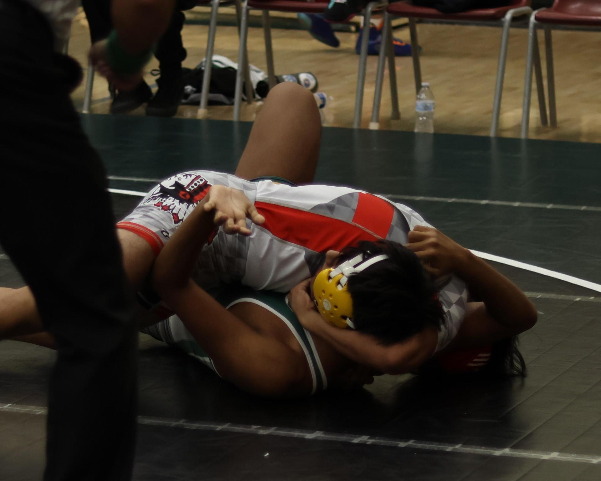 boys wrestling at liberty duals